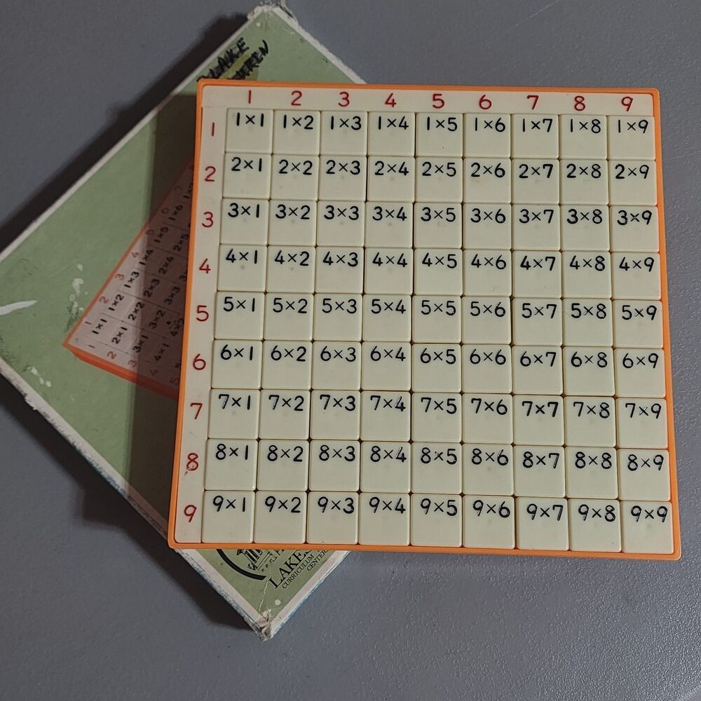Vintage Lakeshore LC1168 Master Co Portable Multiplying Machine Math Toy Japan.